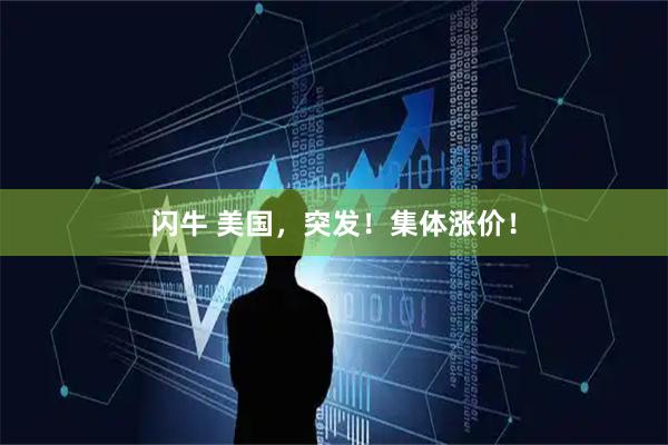 闪牛 美国，突发！集体涨价！