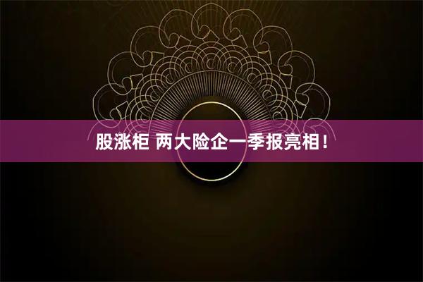 股涨柜 两大险企一季报亮相！